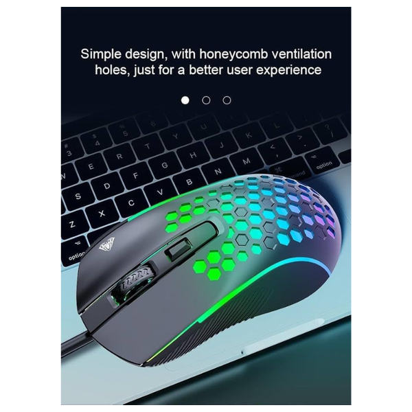  AULA Mountain S11 Wired Gaming Mouse - RGB - Black 