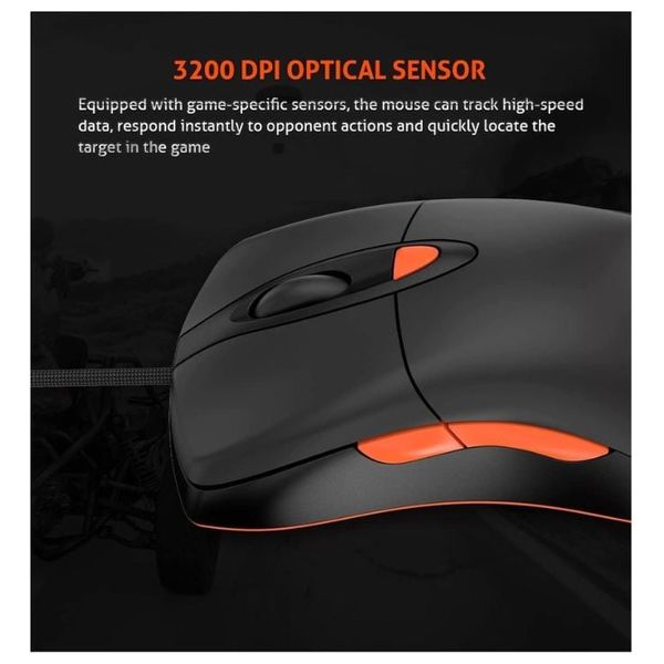  Meetion - 4-in-1 Gaming Set - Connection USB - RGB - Black 