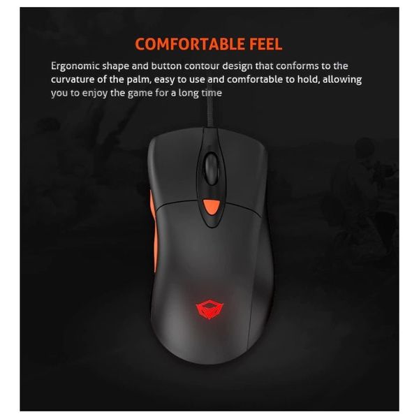  Meetion - 4-in-1 Gaming Set - Connection USB - RGB - Black 