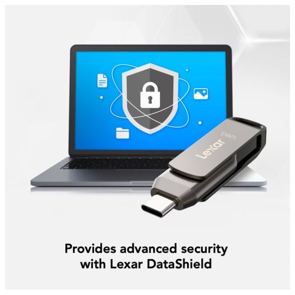 Lexar LJD400 - USB Flash Drive - 128GB - Up to 100 MB/s - Gray