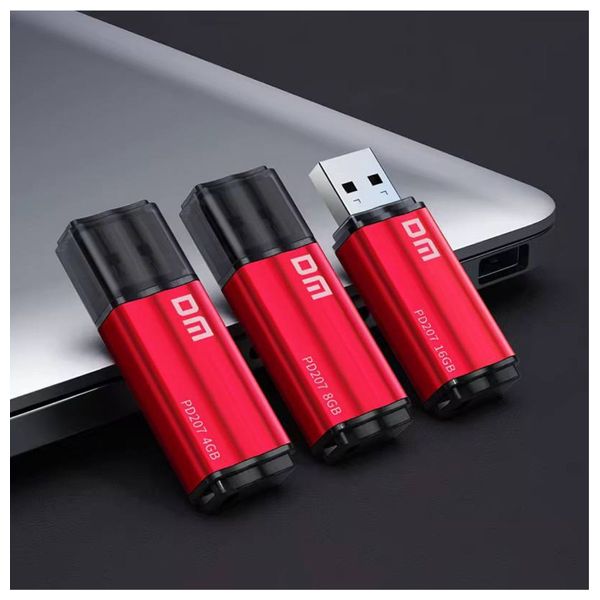  فلاش ميموري دي ام - PD207 - بحجم 4 كيكابايت - احمر 