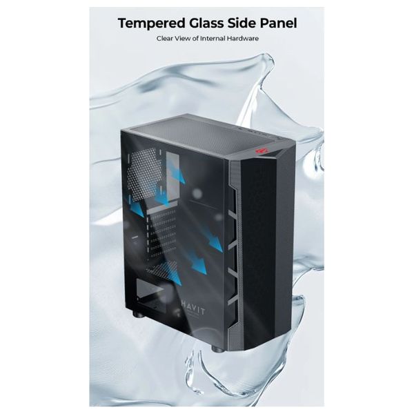  Havit CF928 - Computer Case - RGB - Black 