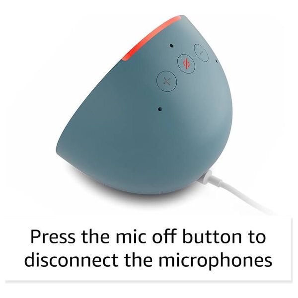 مكبر صوت ذكي من اليكسا - C2H4R9 - بلوتوث - صوت واضح وعميق- ابيض