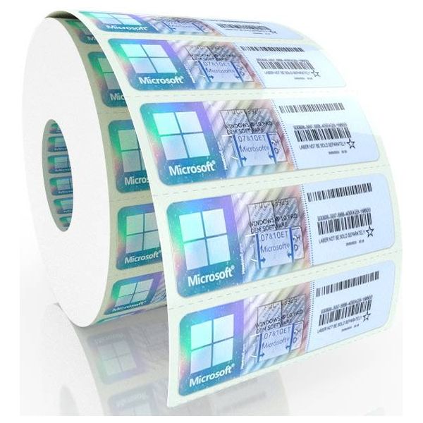  Microsoft Windows 10/11 Pro Activation Sticker - Easy application Comes as a sticker strip that can be applied to devices or cases 