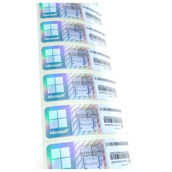  Microsoft Windows 10/11 Pro Activation Sticker - Easy application Comes as a sticker strip that can be applied to devices or cases 