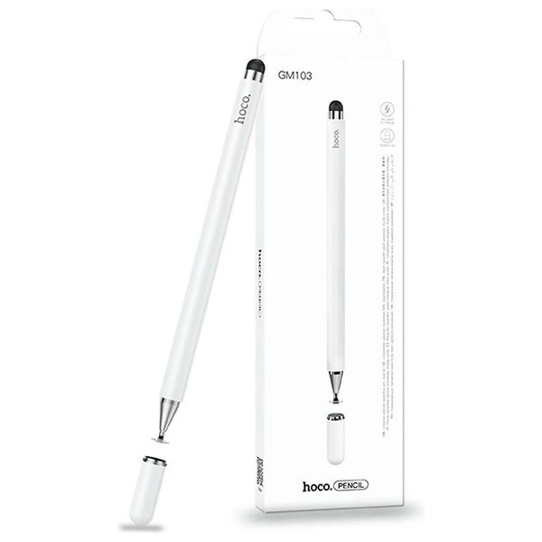  قلم لمس رقمي هوكو - GM103 - للاجهزة اللوحية والهواتف - ابيض 