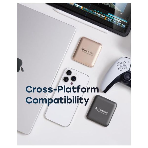 Transcend External Magnetic Hard Drive - 1TB - MacSafe - 2000MB/s Speed