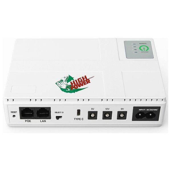  مجهز طافة هاي باور - DC1018P - يو بي اس - بقوة 18 واط - ابيض 