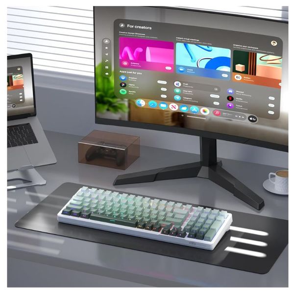 كيبورد لاسلكي ماجـيجي - Light 100 - اضاءة RGB - بطارية بحجم 8000 مللي امبير - اخضر