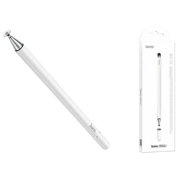  قلم لمس رقمي هوكو - GM103 - للاجهزة اللوحية والهواتف - ابيض 
