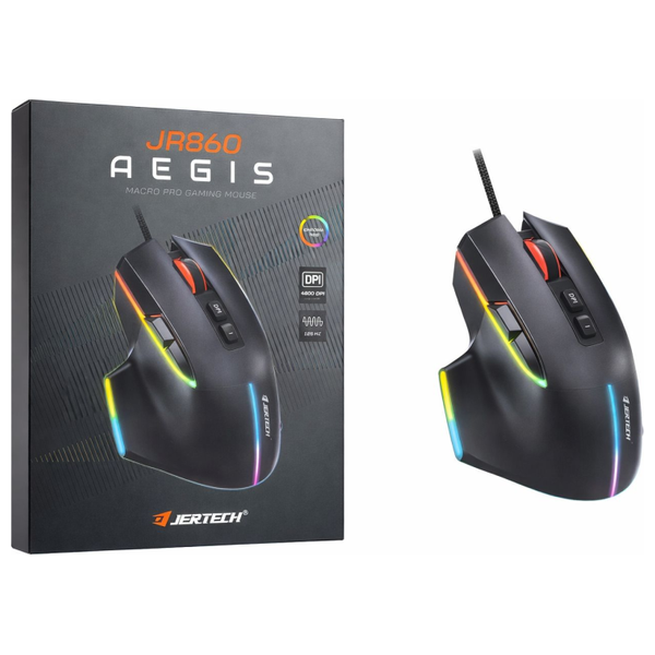  Jertech JR860 Aegis Wired Gaming Mouse - USB - 1.5m - Black 