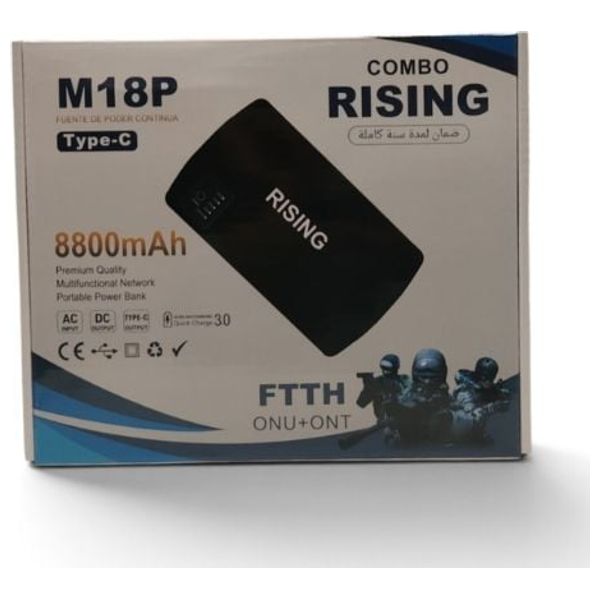  Combo Rising M18P Mini DC UPS - 8800mAh - Black 