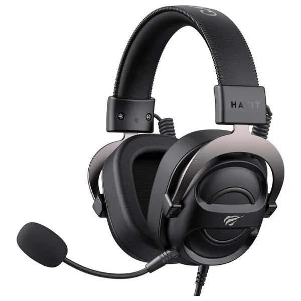  سماعة سلكية حول الاذن هافيت - HVGMH H2002E BO - بطول 2 متر - اسود 