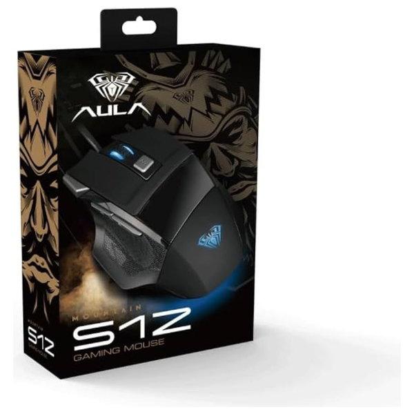 AULA S12 Wired Gaming Mouse - Black 