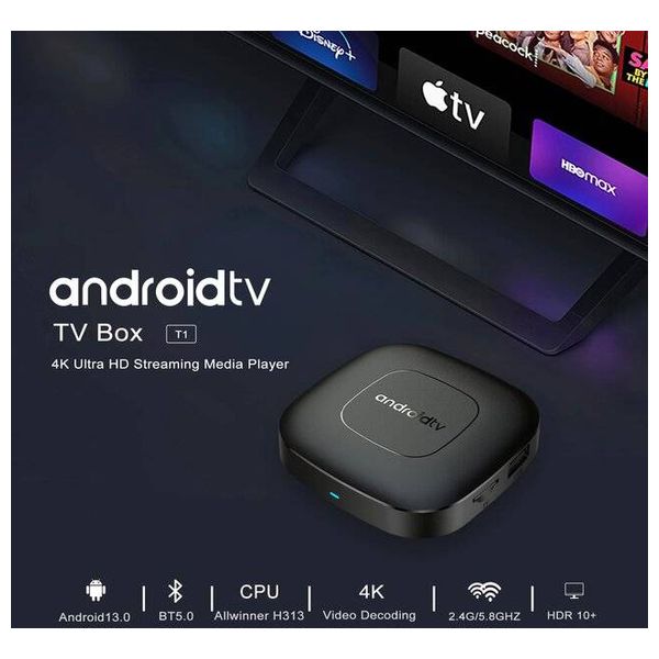 تي في بوكس مورتال T1 - اندرويد 14.0 - يدعم دقة 4K/8K - اسود