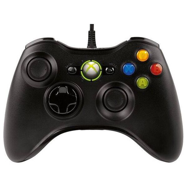  Microsoft Xbox 360 Wired Controller - Black 