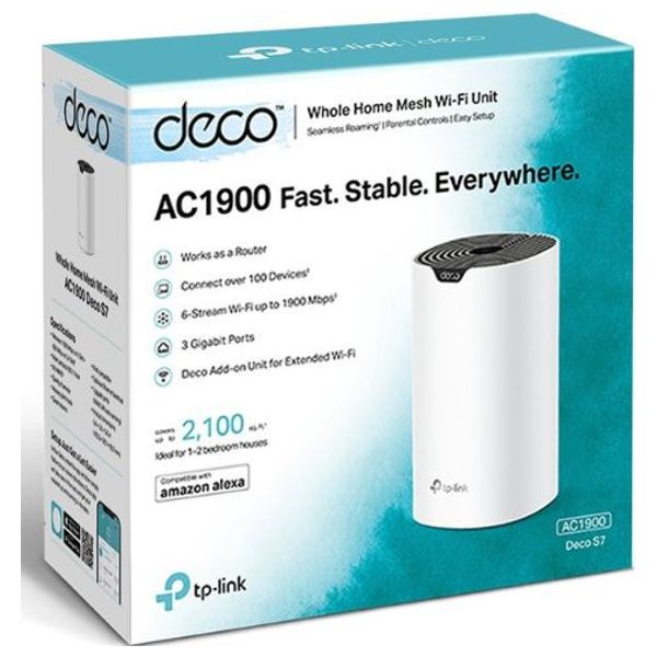  TP-LINK Deco-S7-1Pack - Mesh Wi-Fi System - White 