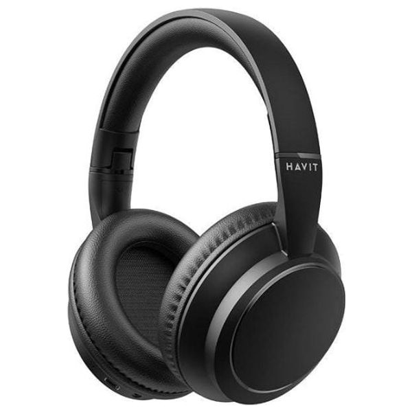  سماعة بلوتوث حول الاذن هافيت H619BT-BE  - بطارية تعمل لمدة 20 ساعة - اسود 