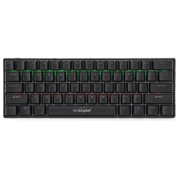 Micro Kingdom K61 - Mechanical Gaming Keyboard - Fast and accurate response - RGB backlighting, customizable - Black