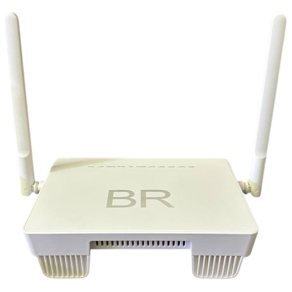 BR HG8145C Fiber Router - Direct Fiber Optic Connection, 4 LAN Ports - Extended Wi-Fi Coverage - White