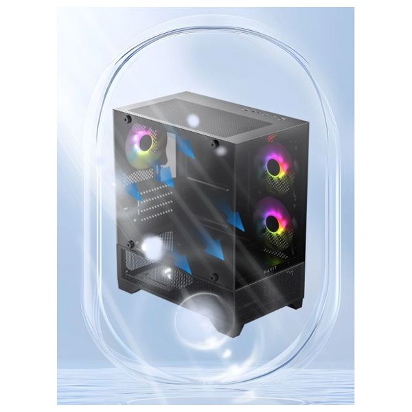  Havit CF923 - Computer Case - RGB - Black 