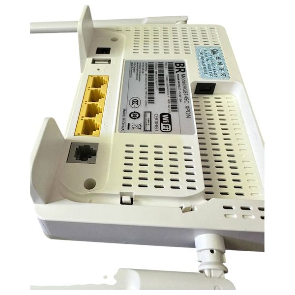 BR HG8145C Fiber Router - Direct Fiber Optic Connection, 4 LAN Ports - Extended Wi-Fi Coverage - White