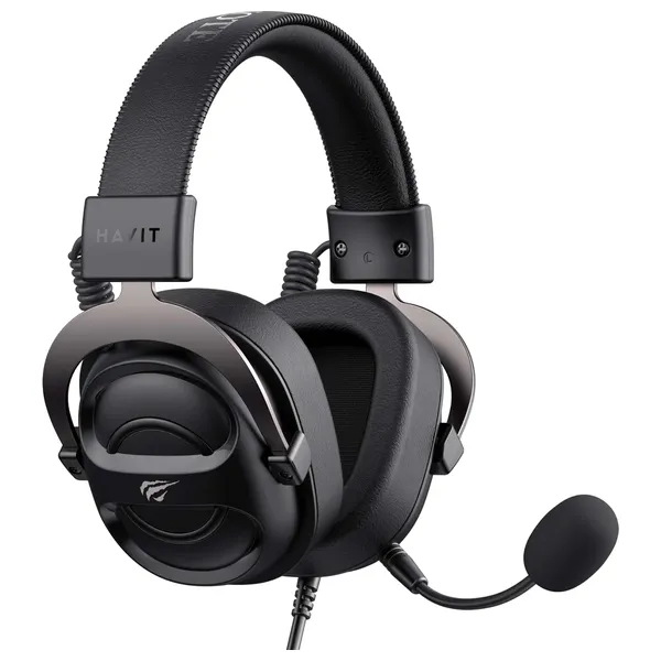  سماعة سلكية حول الاذن هافيت - HVGMH H2002E BO - بطول 2 متر - اسود 