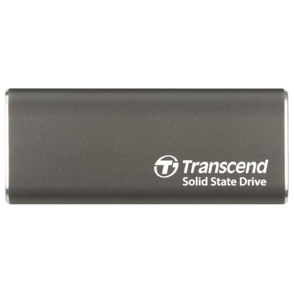 قرص SSD خارجي محمول ترانسيند ESD370C - سعة 1 تيرابايت - يو اس بي 3.2 الجيل الثاني - رمادي 