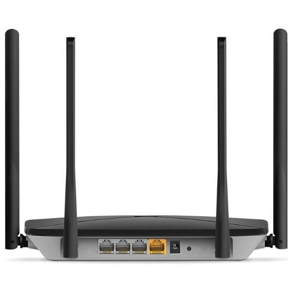 Mercusys AC1200 Dual-Band Wi-Fi Router 1200Mbps - 4 High-Gain Antennas - Black
