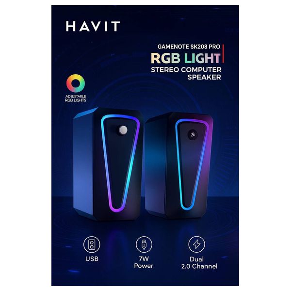 Havit GAMENOTE SK208 PRO – Computer Speaker – Black