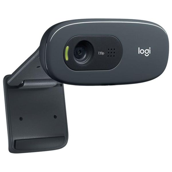 Logitech C270 - Webcam HD - Built in noise cancelling microphone - Black