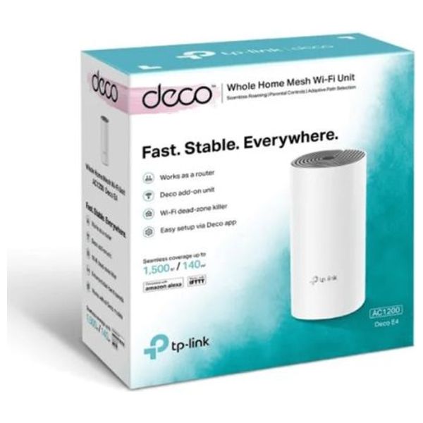  TP-Link Deco E4 AC1200 Dual-Band Mesh Wi-Fi System - White 