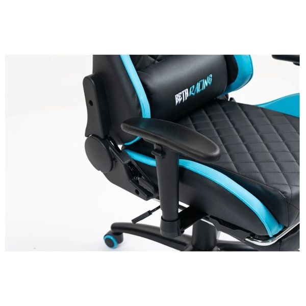  BETA Racing - Gaming Chair - Backrest tilts up to 135 degrees & Casters Wheels - Black 