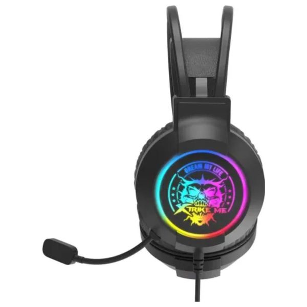  XTRIKE MEGH-516 Over-Ear Gaming Headset - 7.1 Virtual Surround Sound - 50mm Drivers - High Sensitivity Flexible Microphone - Stable RGB Lighting - USB Connectivity 