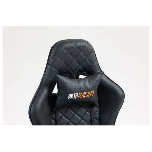  BETA Racing - Gaming Chair - Backrest tilts up to 135 degrees & Casters Wheels - Black 