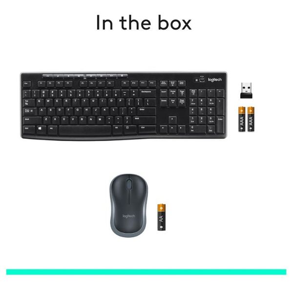 Logitech - Wired Keyboard - Up to 10 meters - Black
