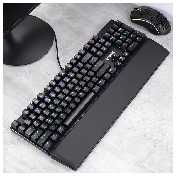 Redragon P037 Meteor L - Computer Keyboard Wrist Rest Pad - Black
