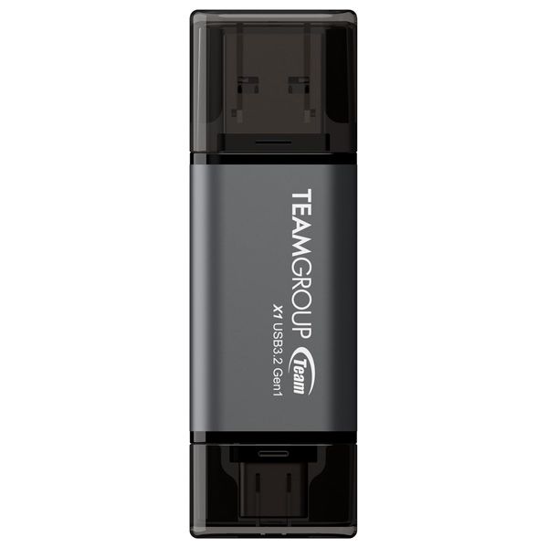 Team Group TX1364GC01 -  Dual Interface USB Flash Drive - 64GB - Black