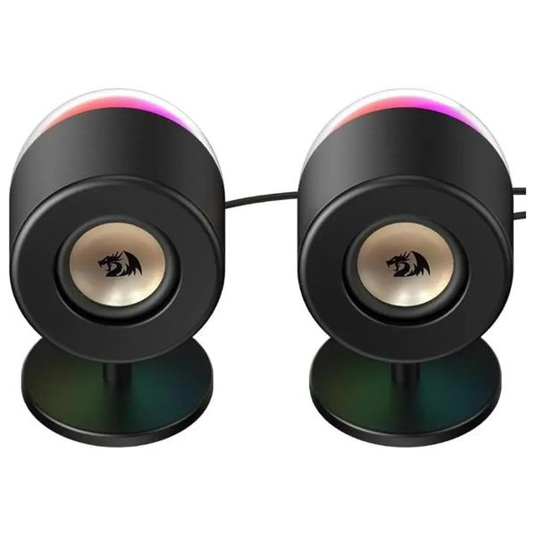 سماعات ريدراكون - GS598 - بقوة 6 واط - اضاءة RGB - اسود