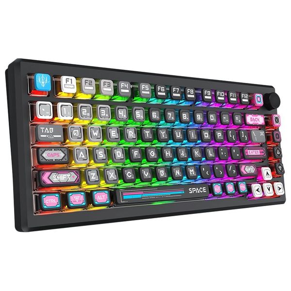  كيبورد ميكانيكي ريدراجون K732SP Uranus Pro - لاسلكي - ار جي بي - اسود 