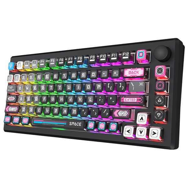  كيبورد ميكانيكي ريدراجون K732SP Uranus Pro - لاسلكي - ار جي بي - اسود 