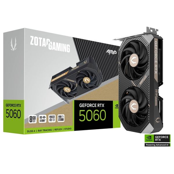 ZOTAC RTX 5060 AMP 8GB - Graphics Card - Black