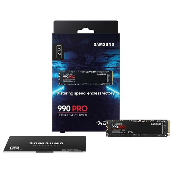 Samsung MZ-V9P2T0BW - SSD Internal Hard - 2TB - Black