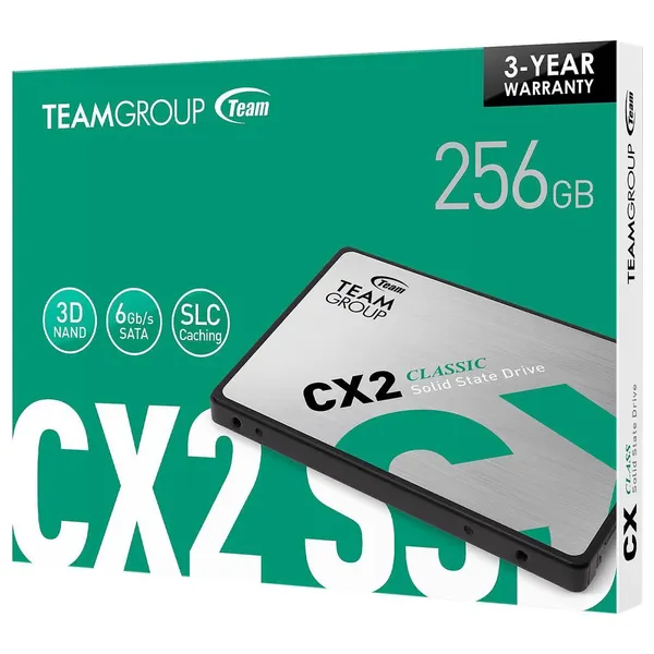Team Group CX2 256GB Internal SSD – 2.5-Inch
