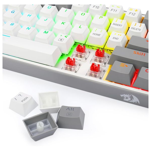 Redragon RD-S131 - Wired Gaming Keyboard - RGB - 1.8m - White