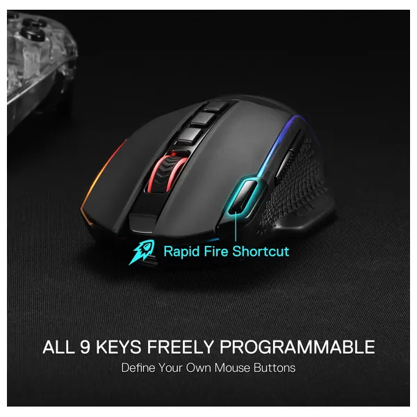  Redragon M991 Wireless Gaming Mouse - 26000 DPI - 3-Mode - Black 