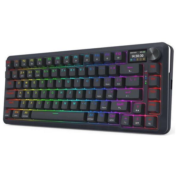 Redragon K708-PRO - Gaming Mechanical Keyboard - 75% Compact - Tri-Mode - Black