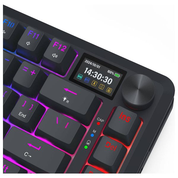 Redragon K708-PRO - Gaming Mechanical Keyboard - 75% Compact - Tri-Mode - Black