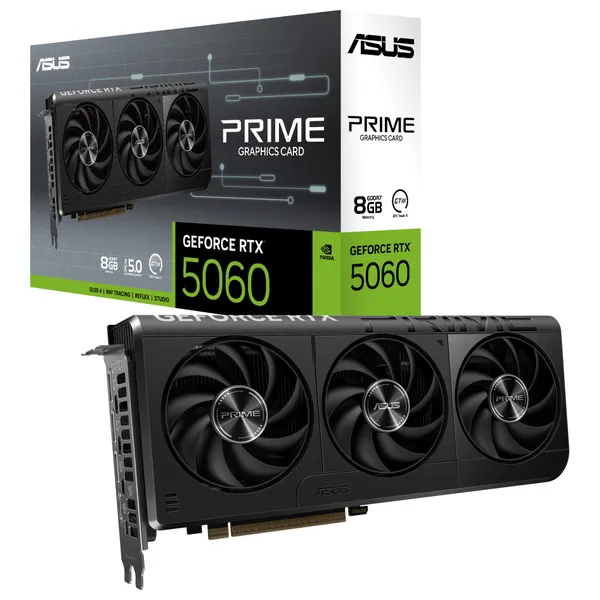 Asus GeForce RTX 5060 - Graphics Card - 8 GB GDDR7 - Black