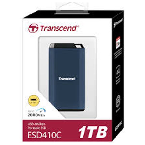  Transcend - External SSD -  2TB - USB Hard Drive - Blue 